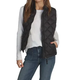 Quilted Vest In Black