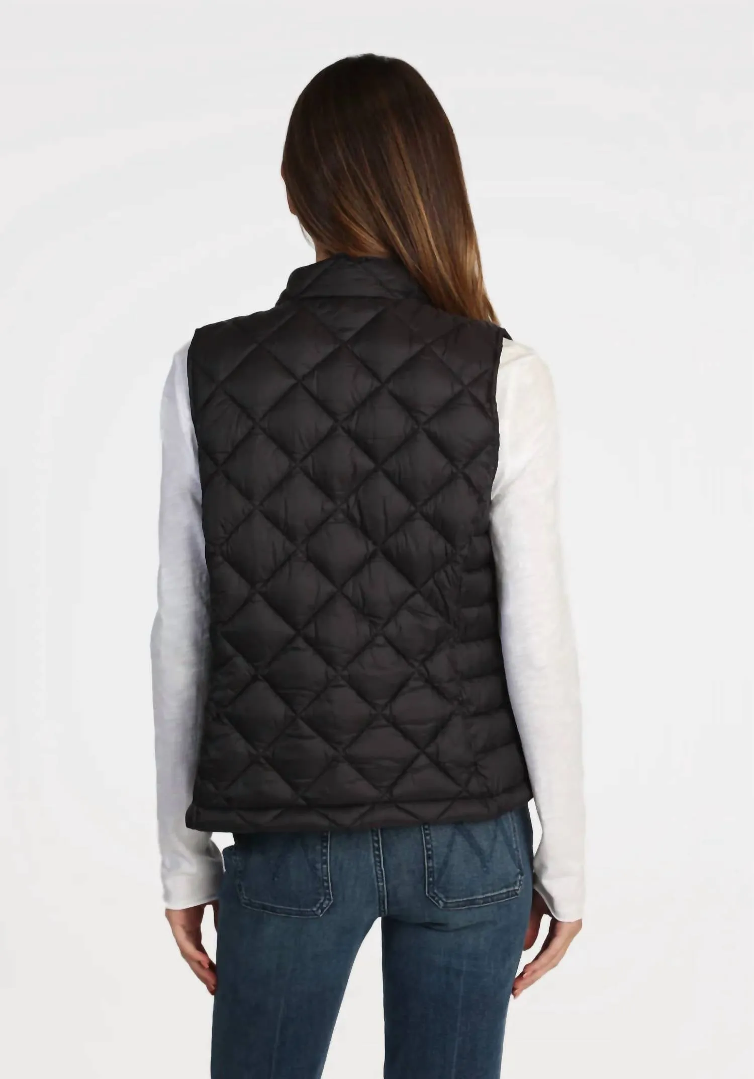 Quilted Vest In Black