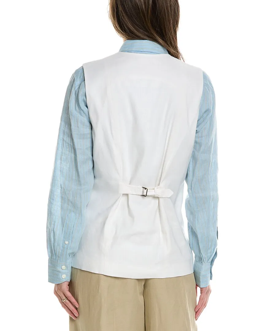 rag & bone Charlotte Linen-Blend Vest