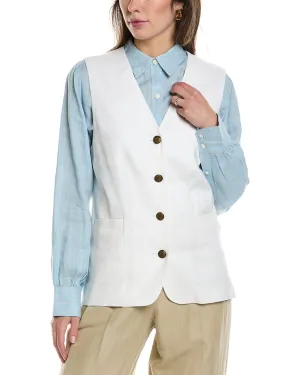 rag & bone Charlotte Linen-Blend Vest