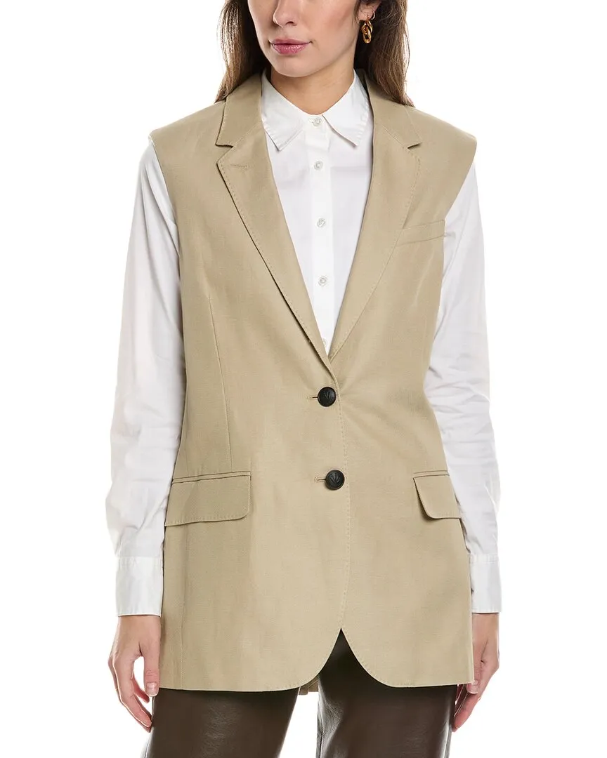 rag & bone Odessa Linen-Blend Vest