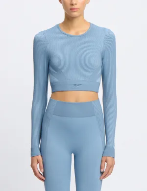 RBK-Lab Long-Sleeve Seamless Top - Upgrade Blue