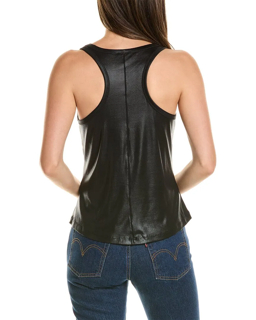 Reiss Lilly Metallic Scoop Neck Racerback Vest
