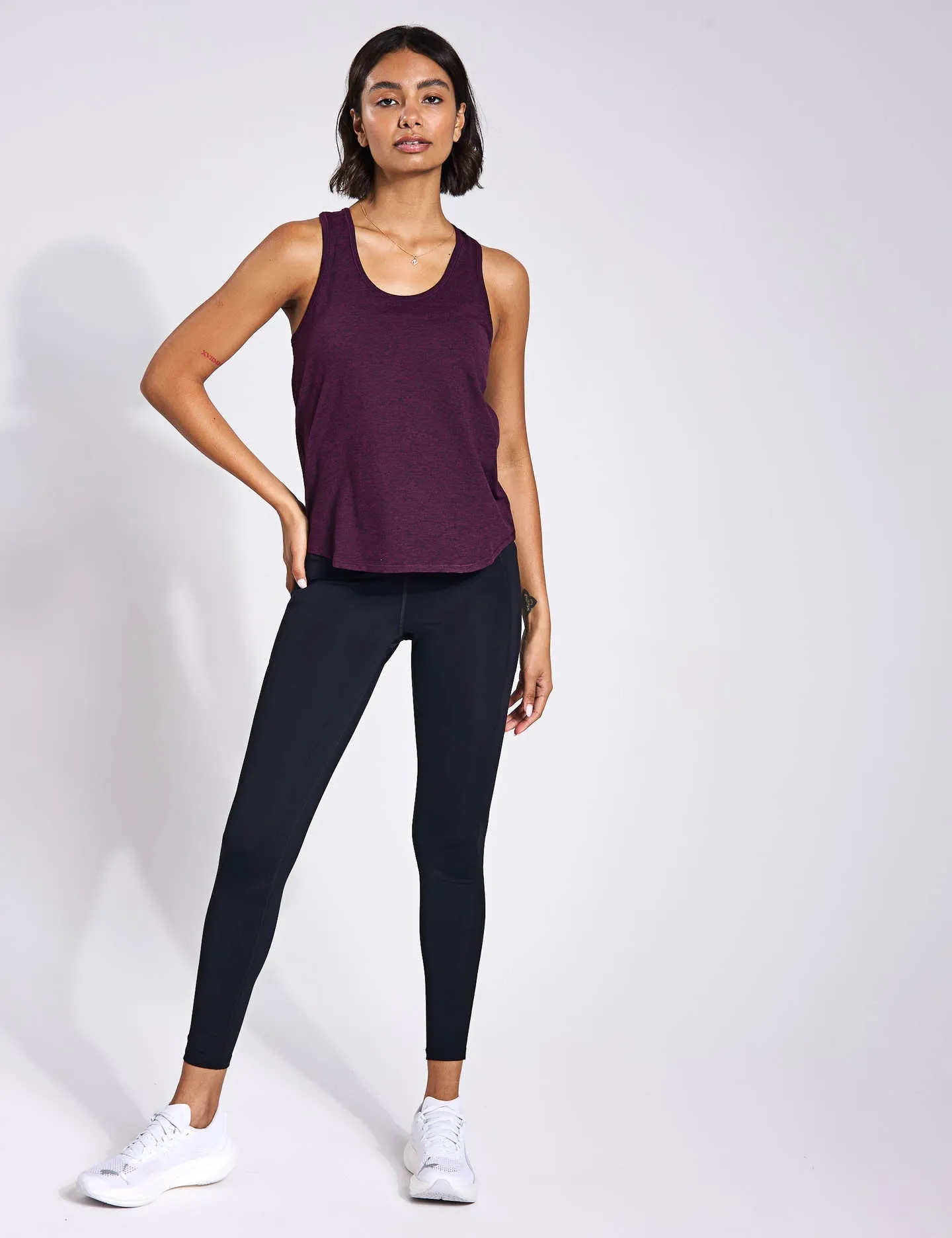 ReSet Relaxed Tank - Plum Heather
