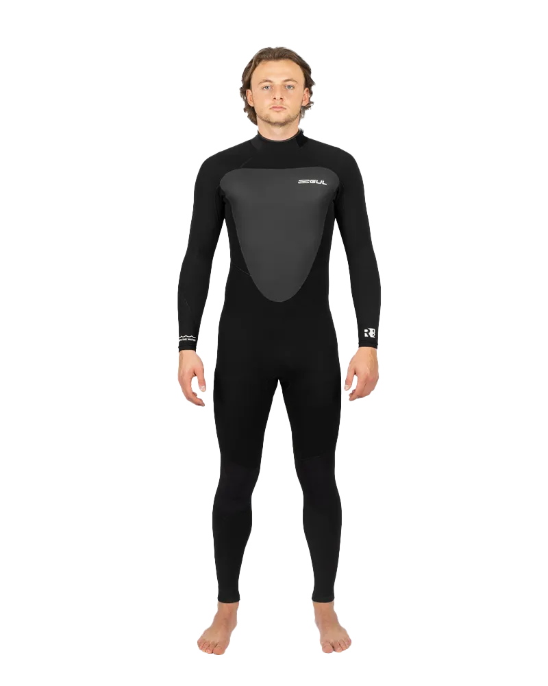 Response 3/2mm Back Zip Wetsuit in Black