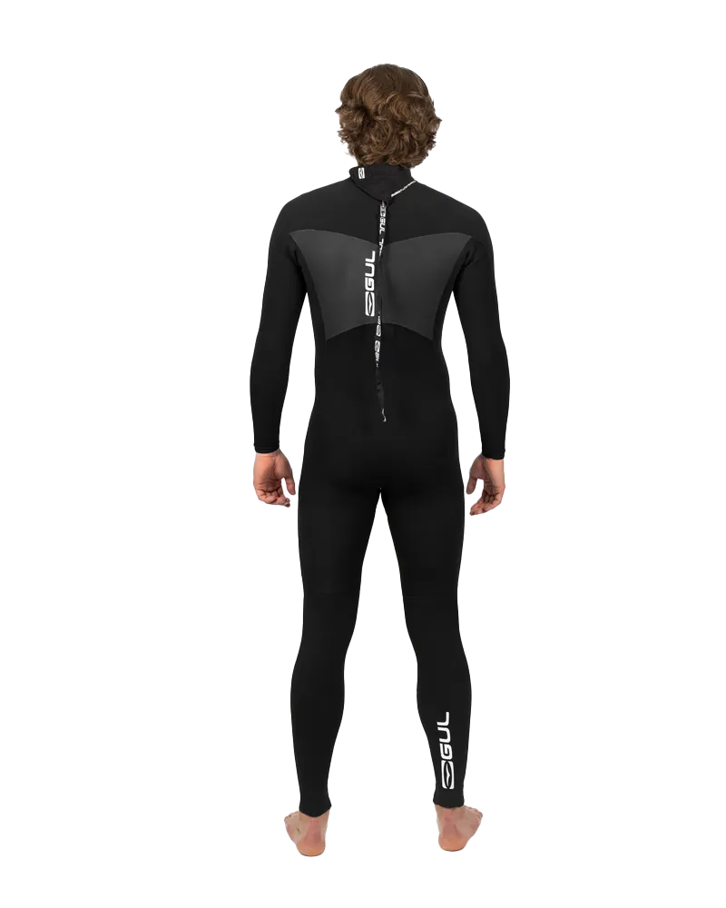 Response 3/2mm Back Zip Wetsuit in Black