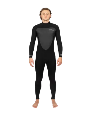 Response 3/2mm Back Zip Wetsuit in Black