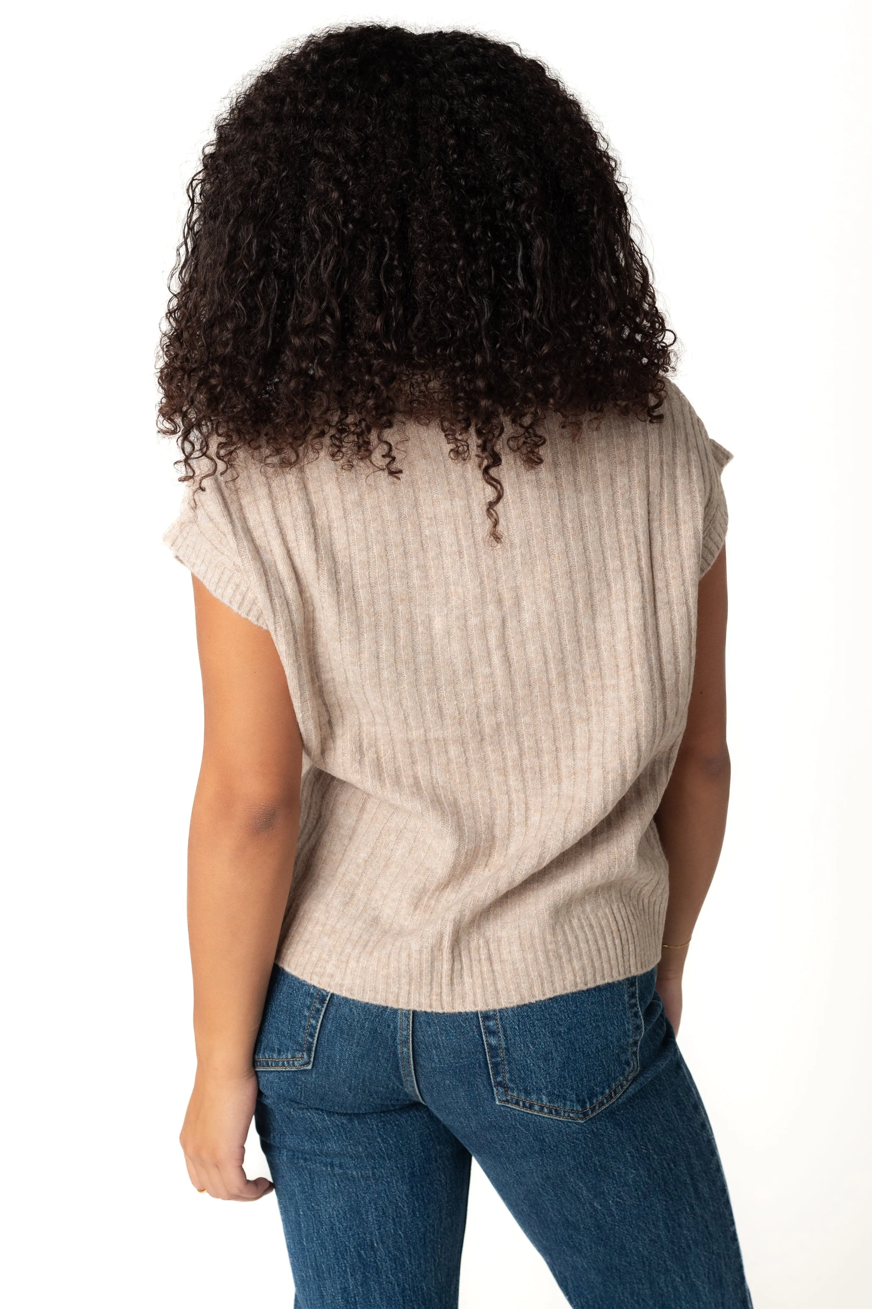 Rose Sleeveless Sweater