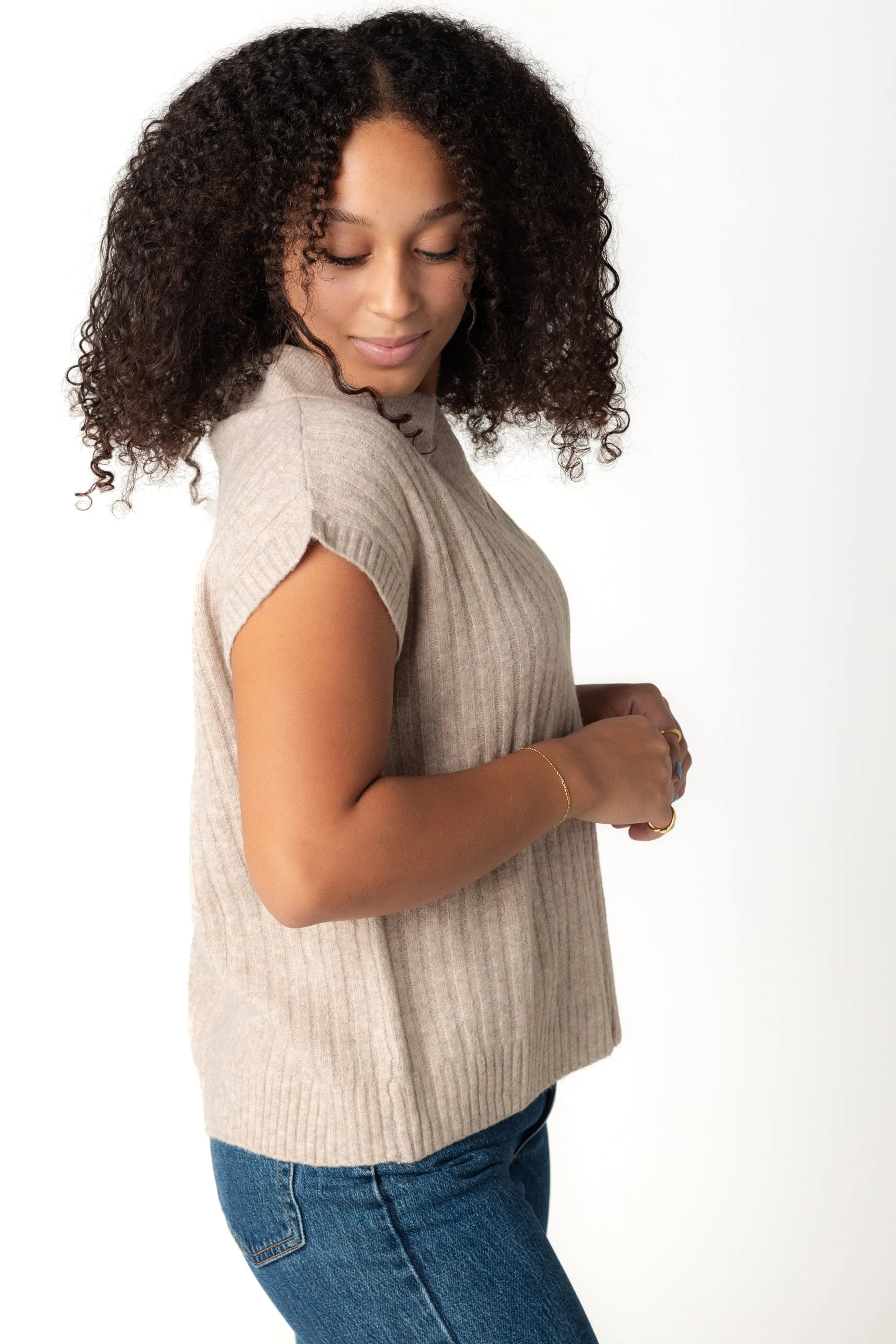 Rose Sleeveless Sweater