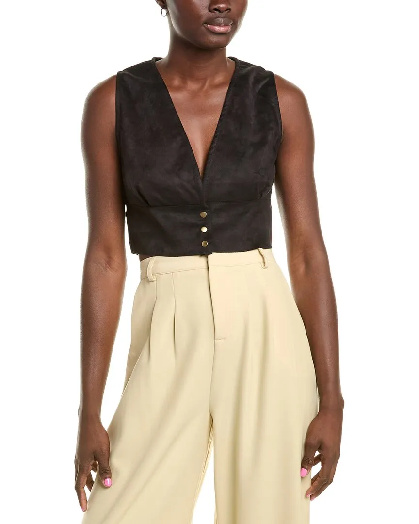Sadie & Sage Deep V Crop Vest