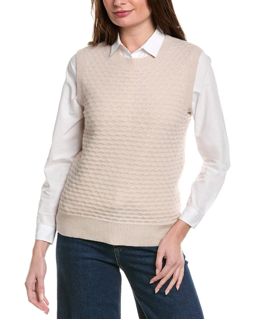 Sail to Sable Textured Wool Sweater Vest