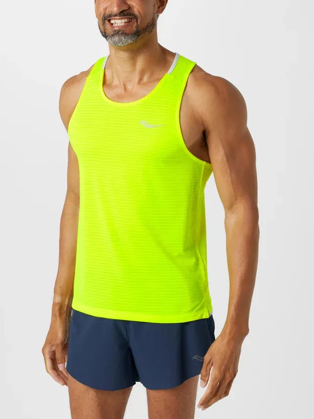 Saucony Kinvara Tank - Citron - MEN Saucony