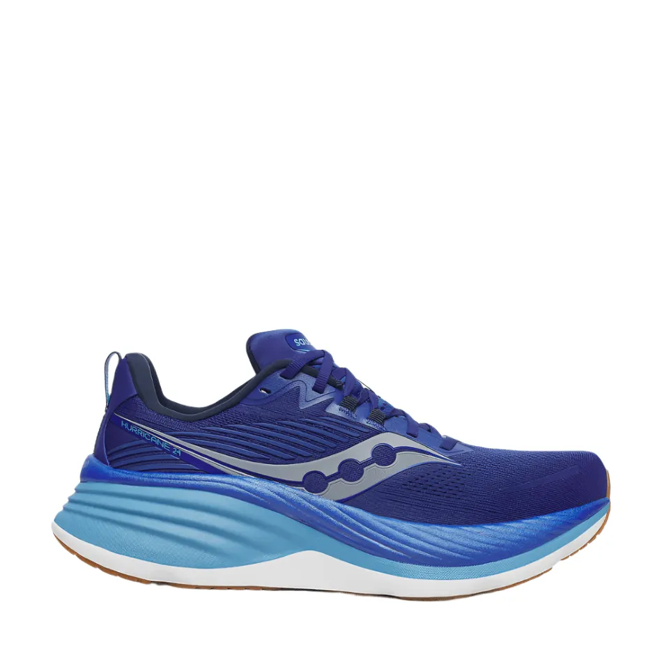 Saucony Men's Hurricane 24 Running Shoes in Azurite SS25 Shoes_Saucony