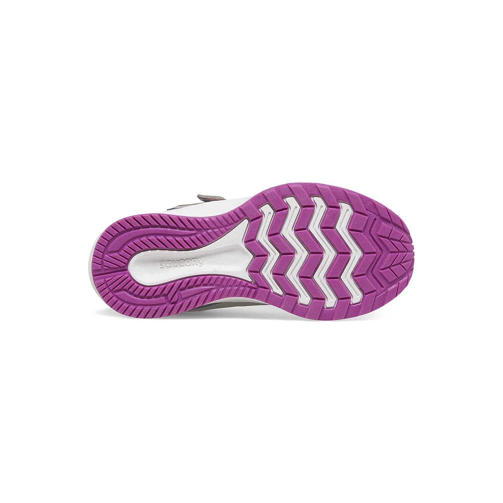 Saucony Shoes Cohesion KDZ A/C Sneaker Purple/Silver/Pink (10.5c-3Y)