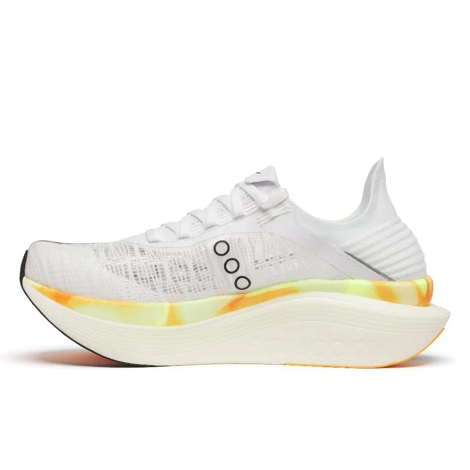 Saucony Unisex Endorphin Elite 2 Running Shoes in White/Peel SS25 Shoes_Saucony
