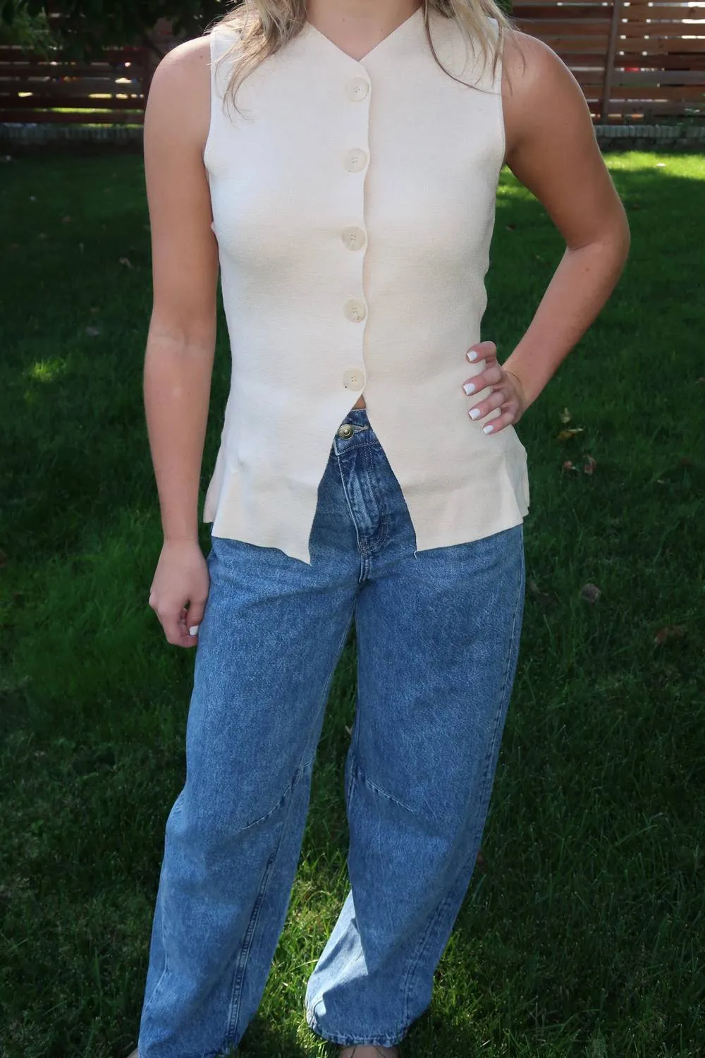 Scarlet Top In Tan