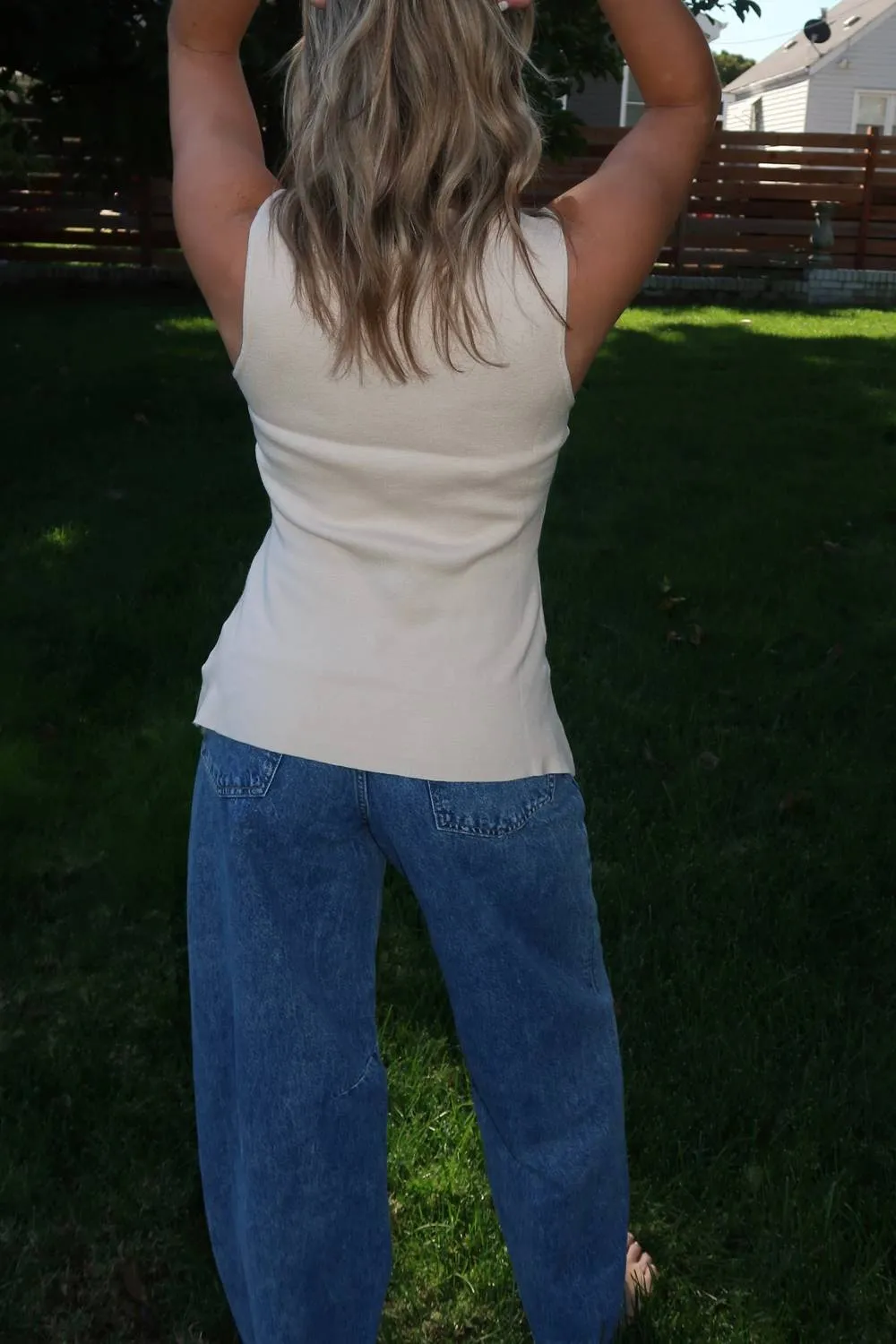 Scarlet Top In Tan