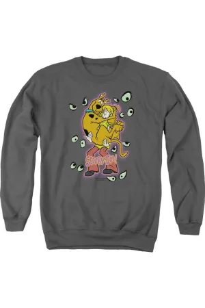 Scooby Doo Being Watched Adult Crewneck Sweatshirt