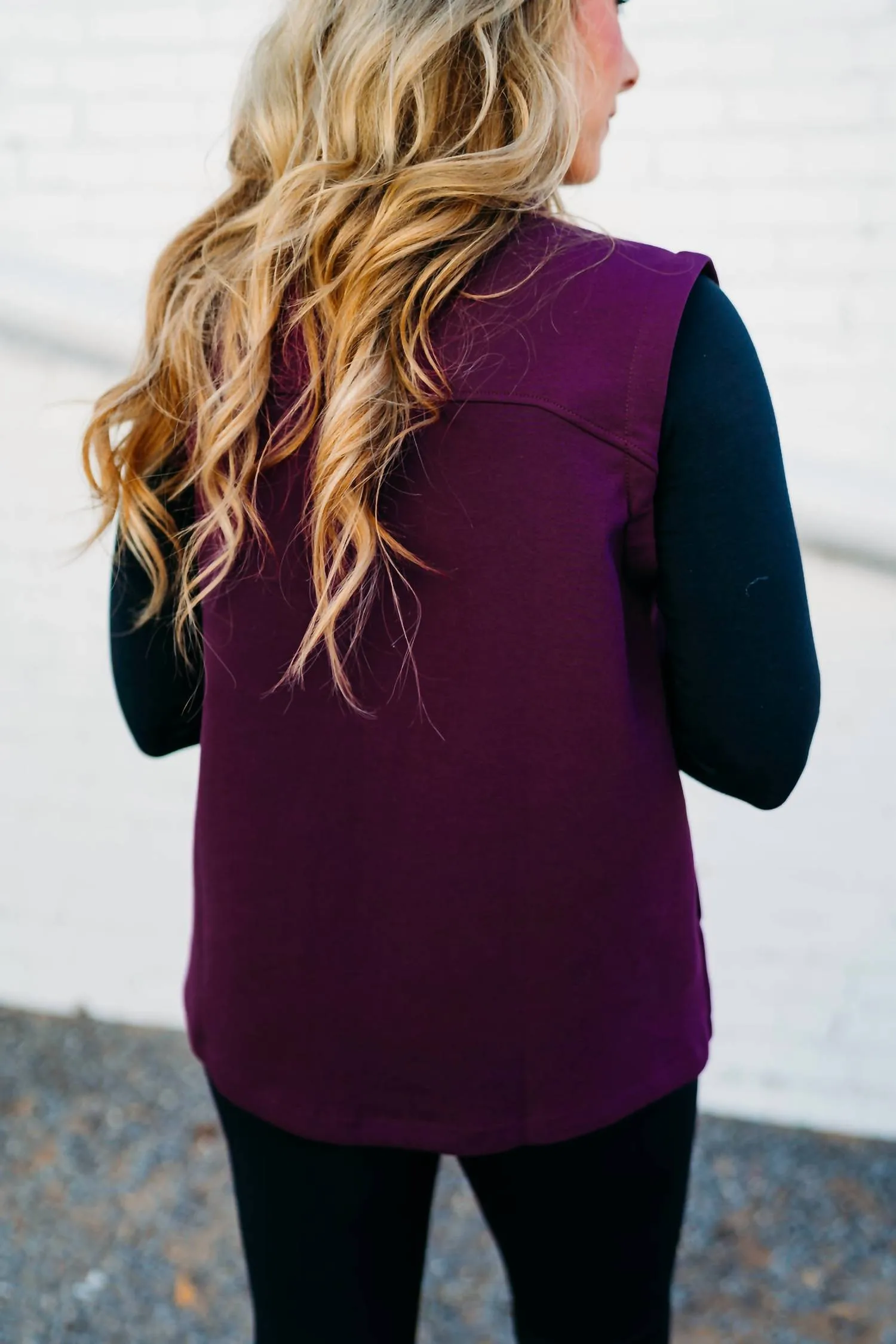 Scuba Vest In Mulberry