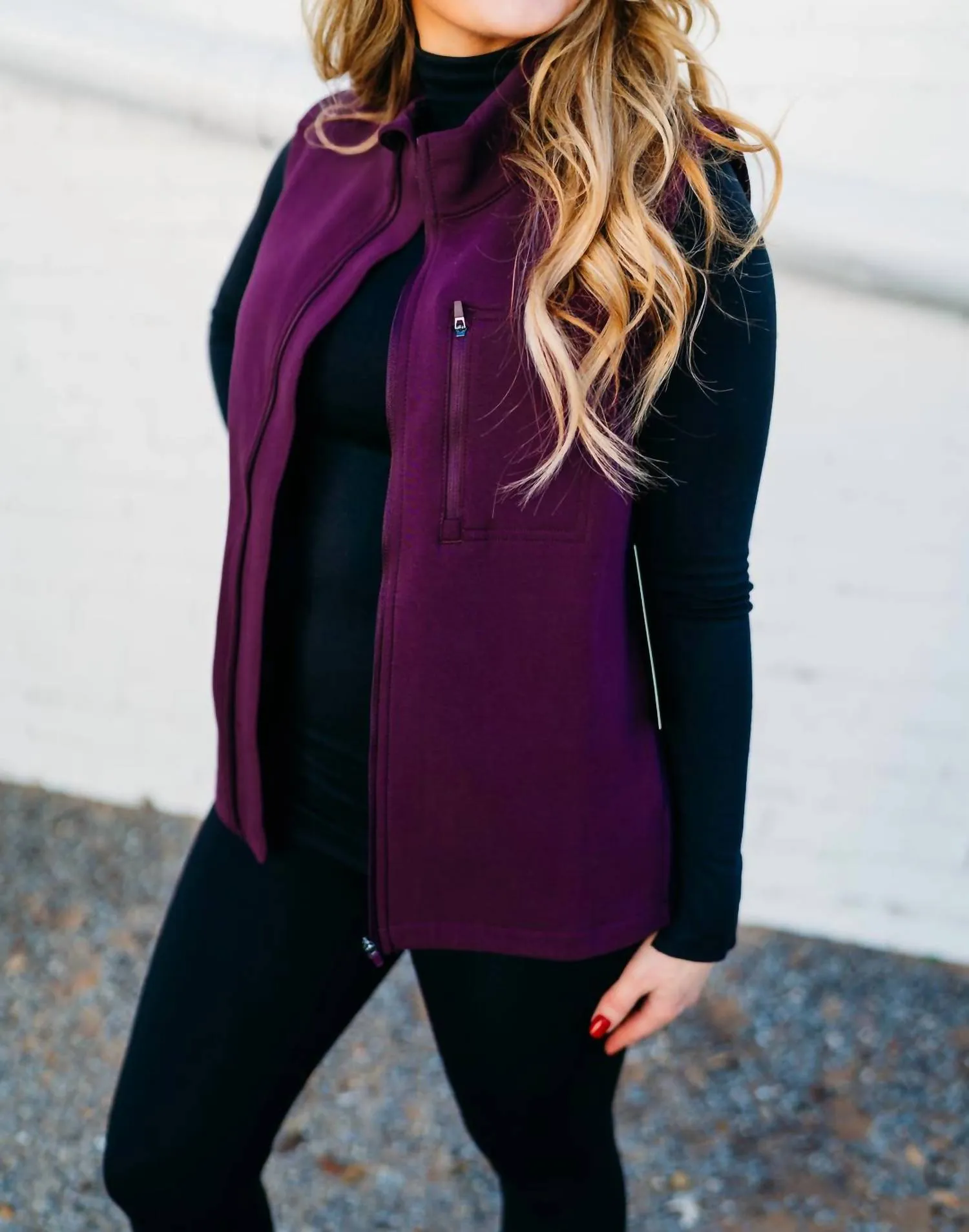 Scuba Vest In Mulberry