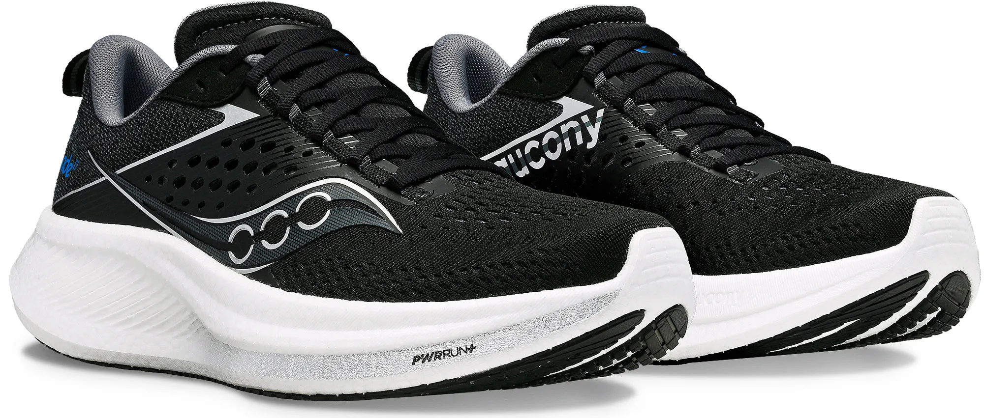 Shoes Saucony Saucony Ride 17 Mens Running Shoes - Black