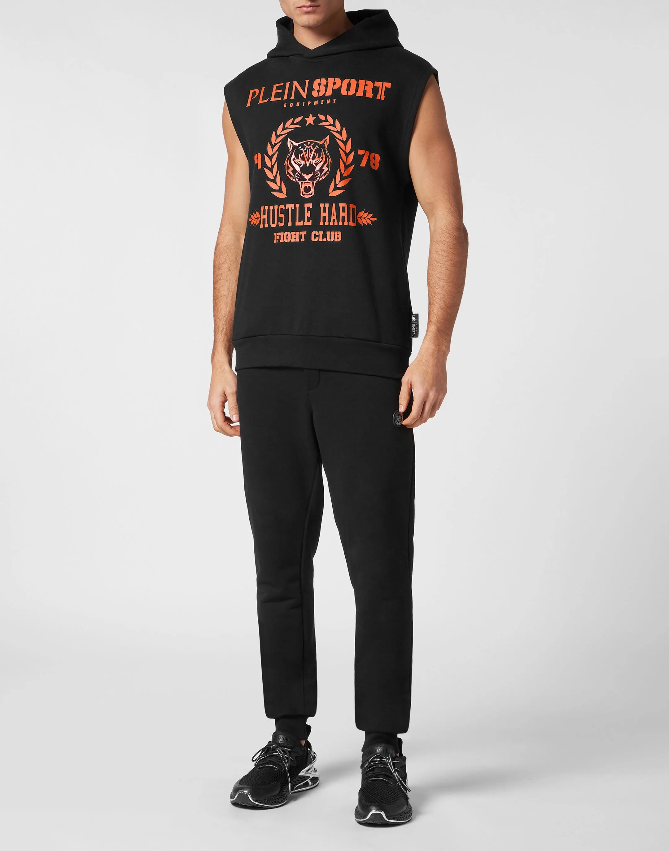 Sleeveless Hoodie sweatshirt Tiger