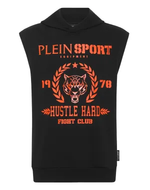 Sleeveless Hoodie sweatshirt Tiger