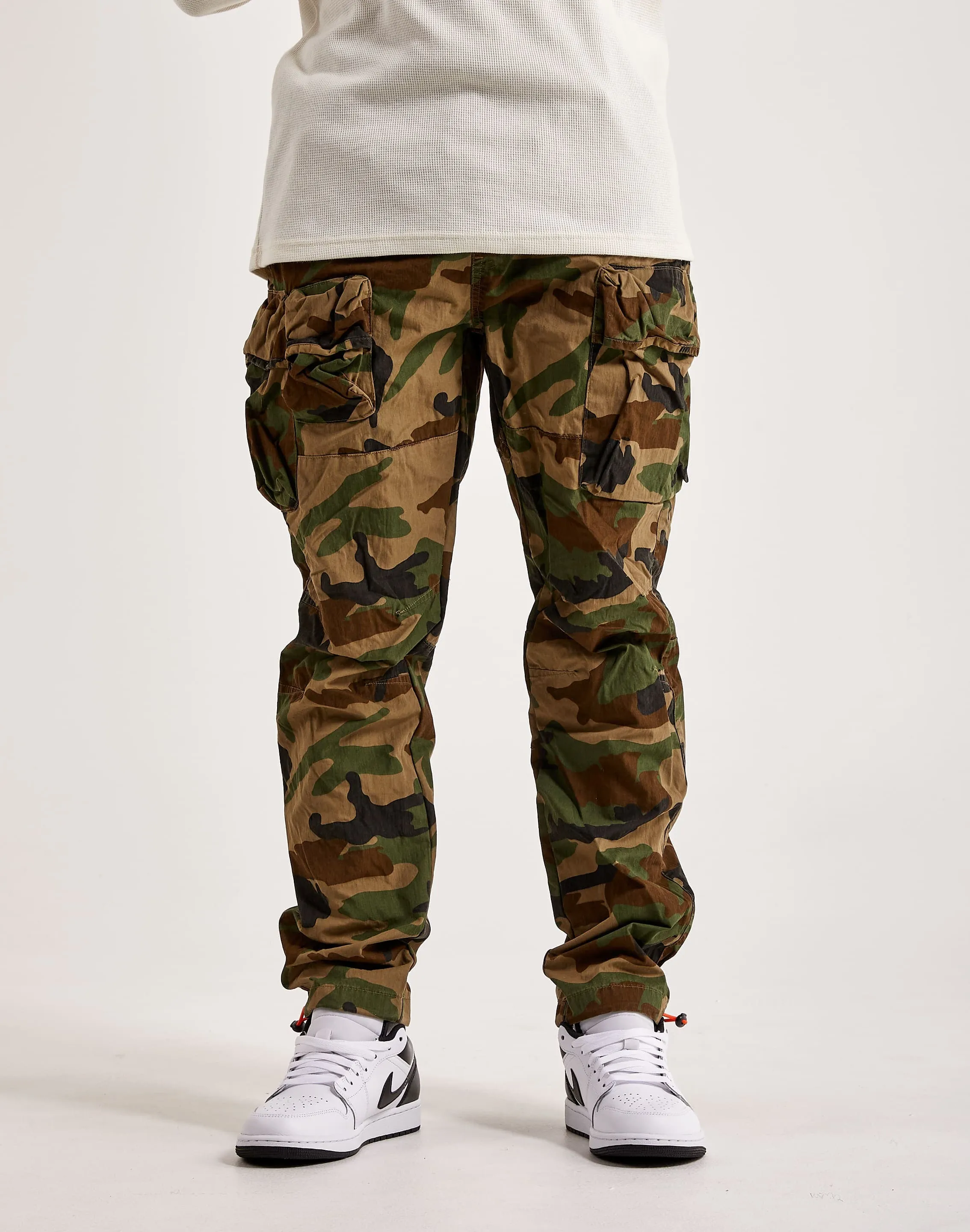 Smoke Rise Utility Peach Nylon Cargo Pants