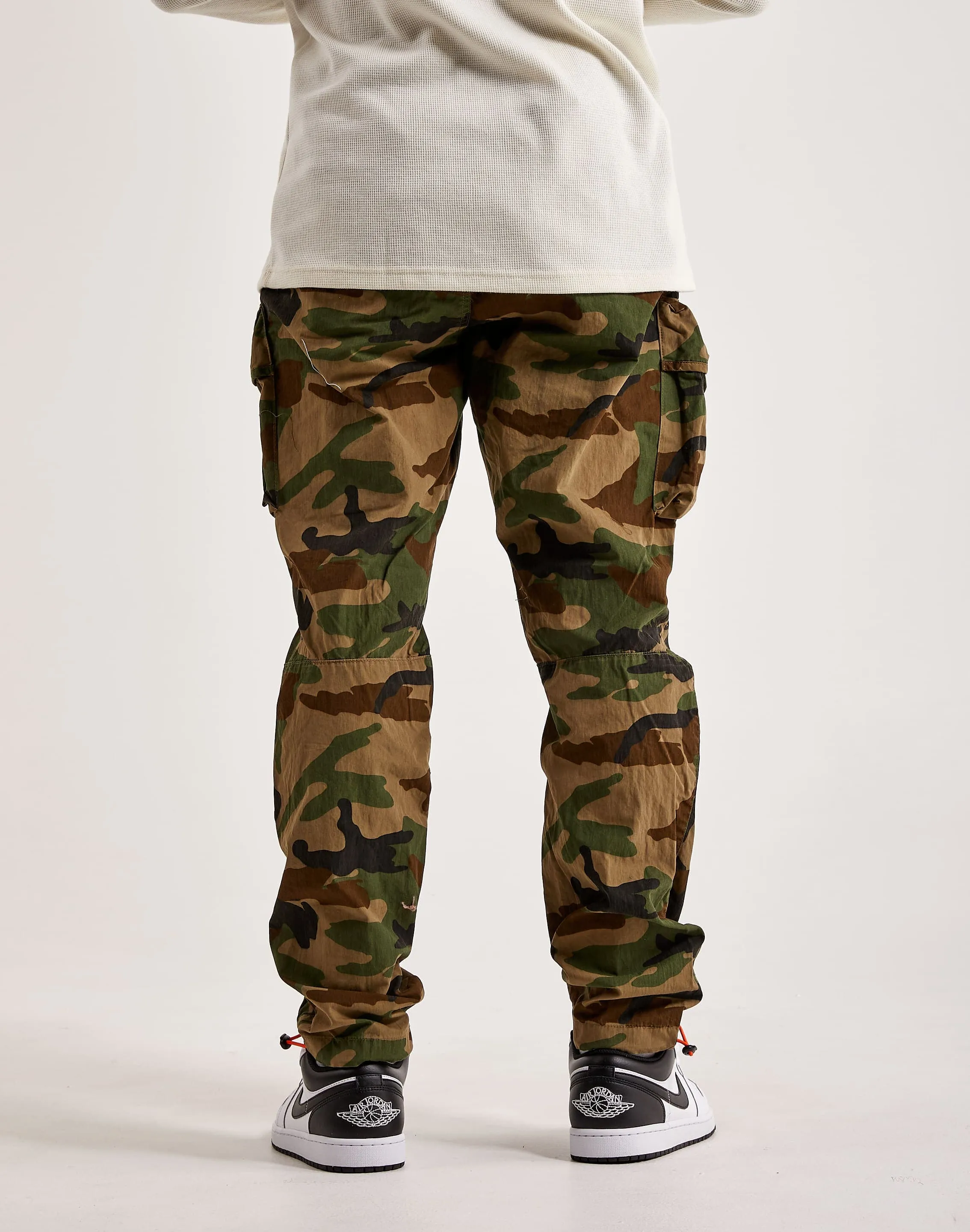 Smoke Rise Utility Peach Nylon Cargo Pants