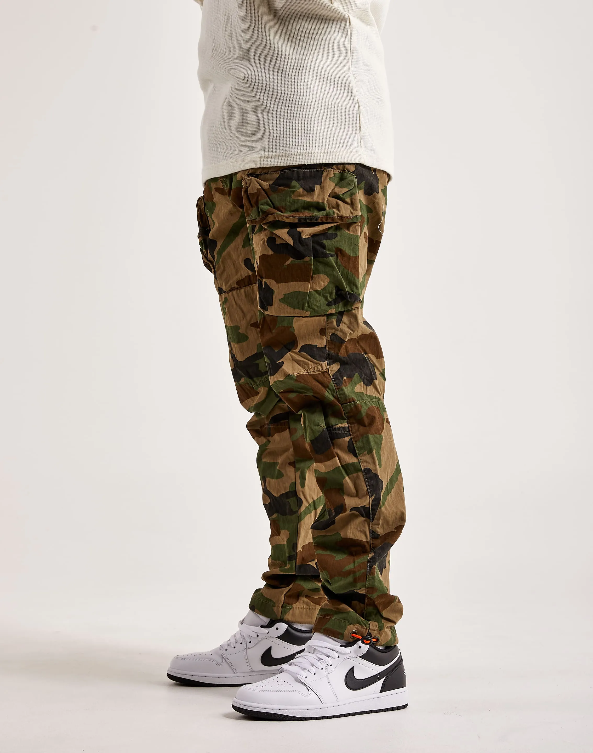 Smoke Rise Utility Peach Nylon Cargo Pants