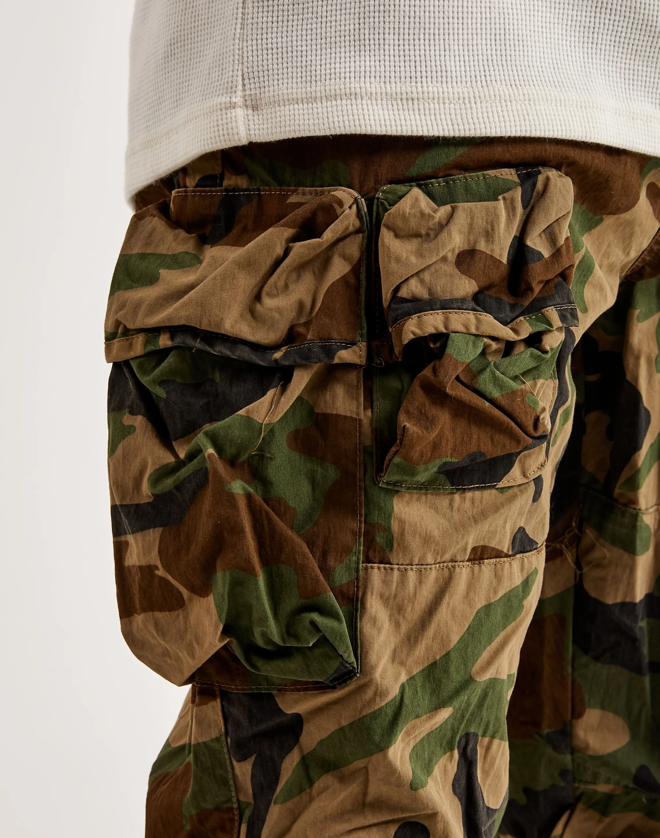 Smoke Rise Utility Peach Nylon Cargo Pants