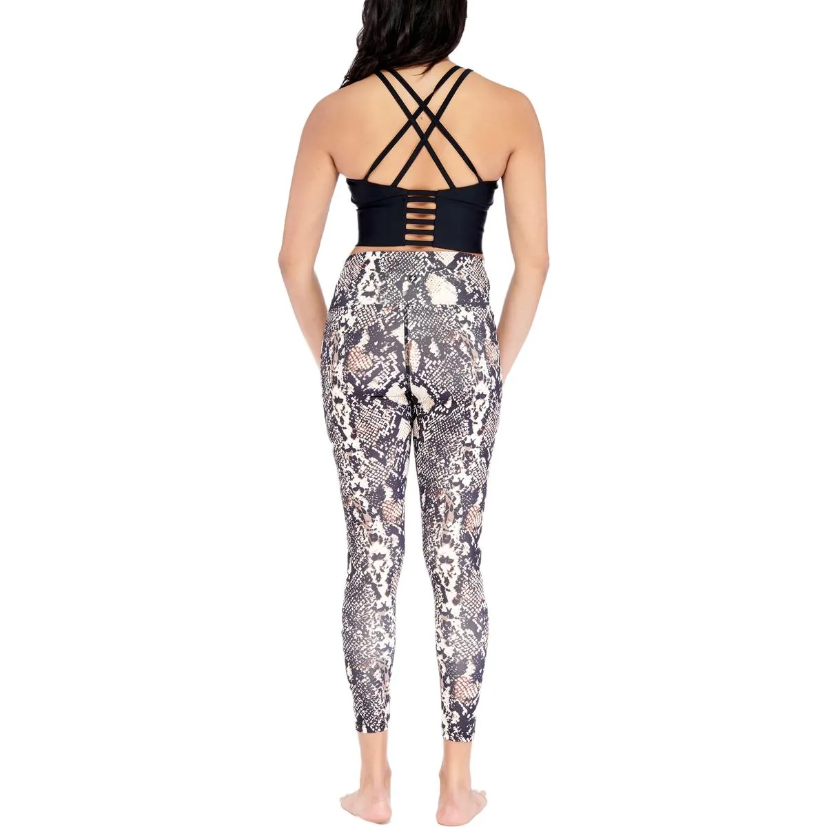 Snake Printed Womens Fitness Yoga Athletic Leggings