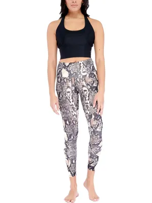Snake Printed Womens Fitness Yoga Athletic Leggings