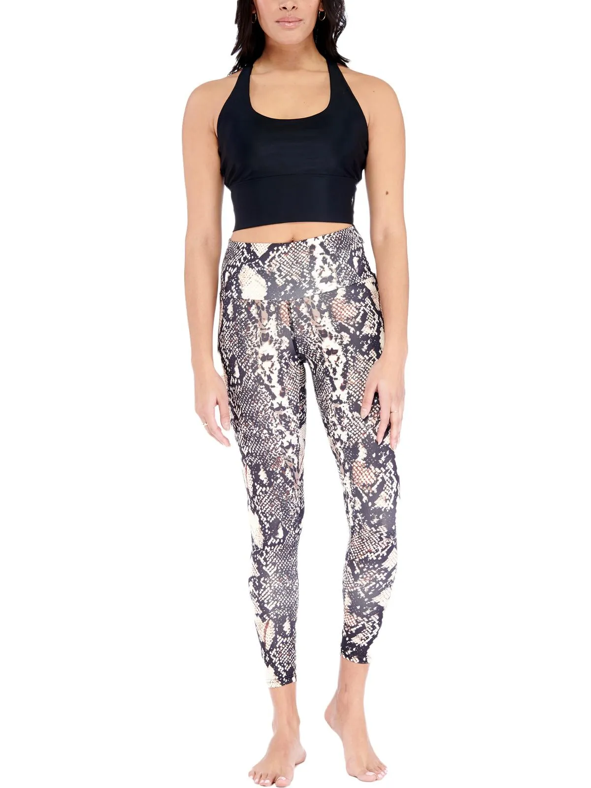 Snake Printed Womens Fitness Yoga Athletic Leggings