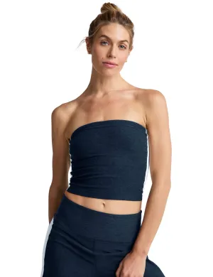Spacedye Strapless Stripe Top - Nocturnal Navy/Cloud White