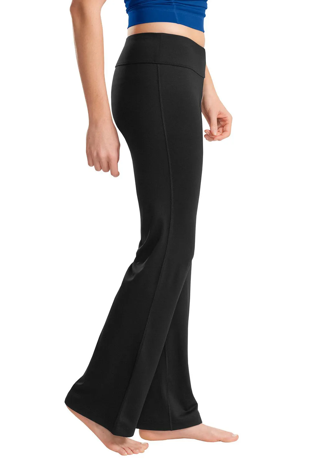 Sport-Tek Womens NRG Moisture Wicking Fitness Pants - Black