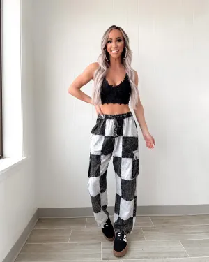Street Sweetheart Checkered Cargo Pants
