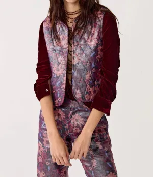 Sumac Vest In Gerbera Print