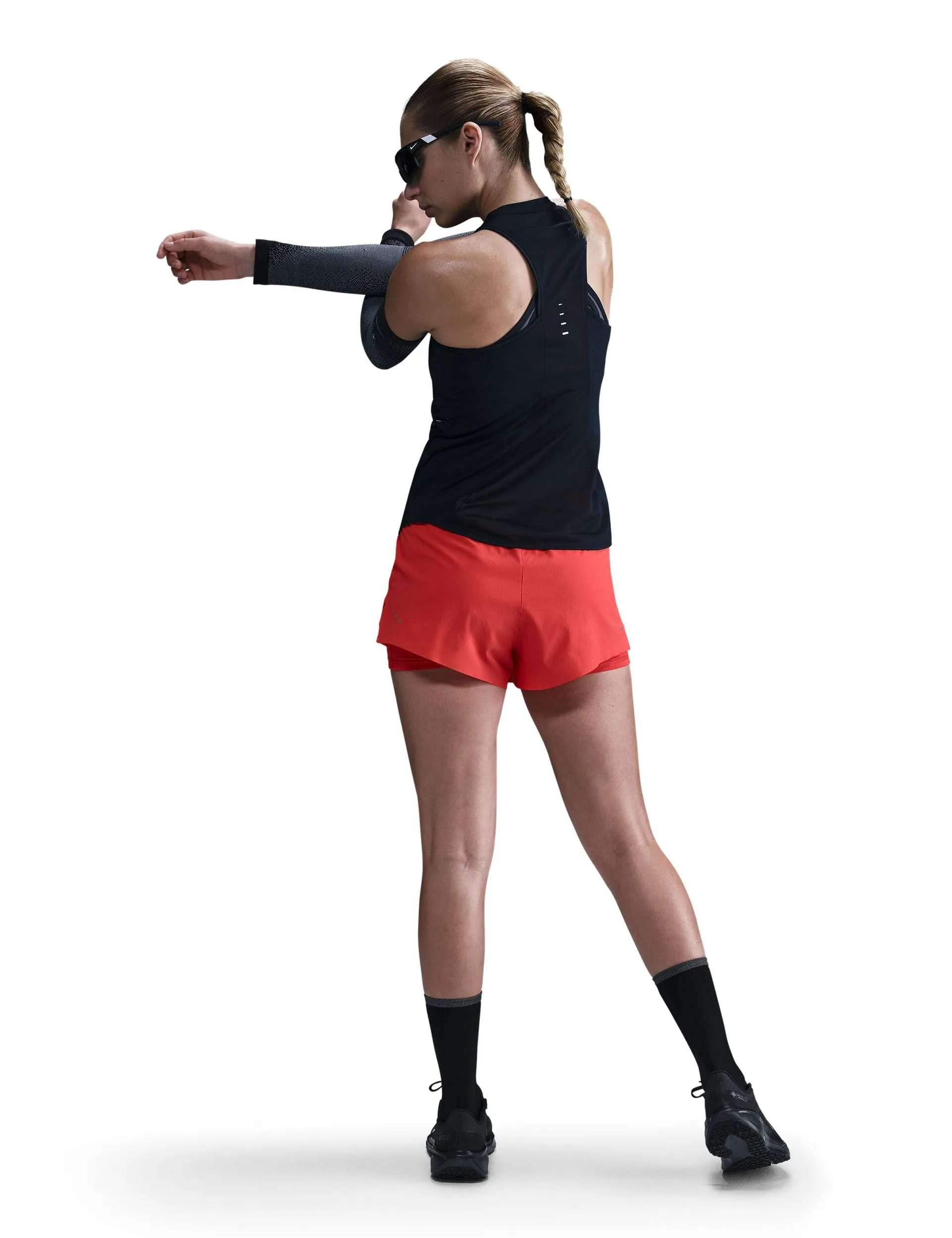 Swift Dri-FIT Running Tank Top - Black/Reflective Silver