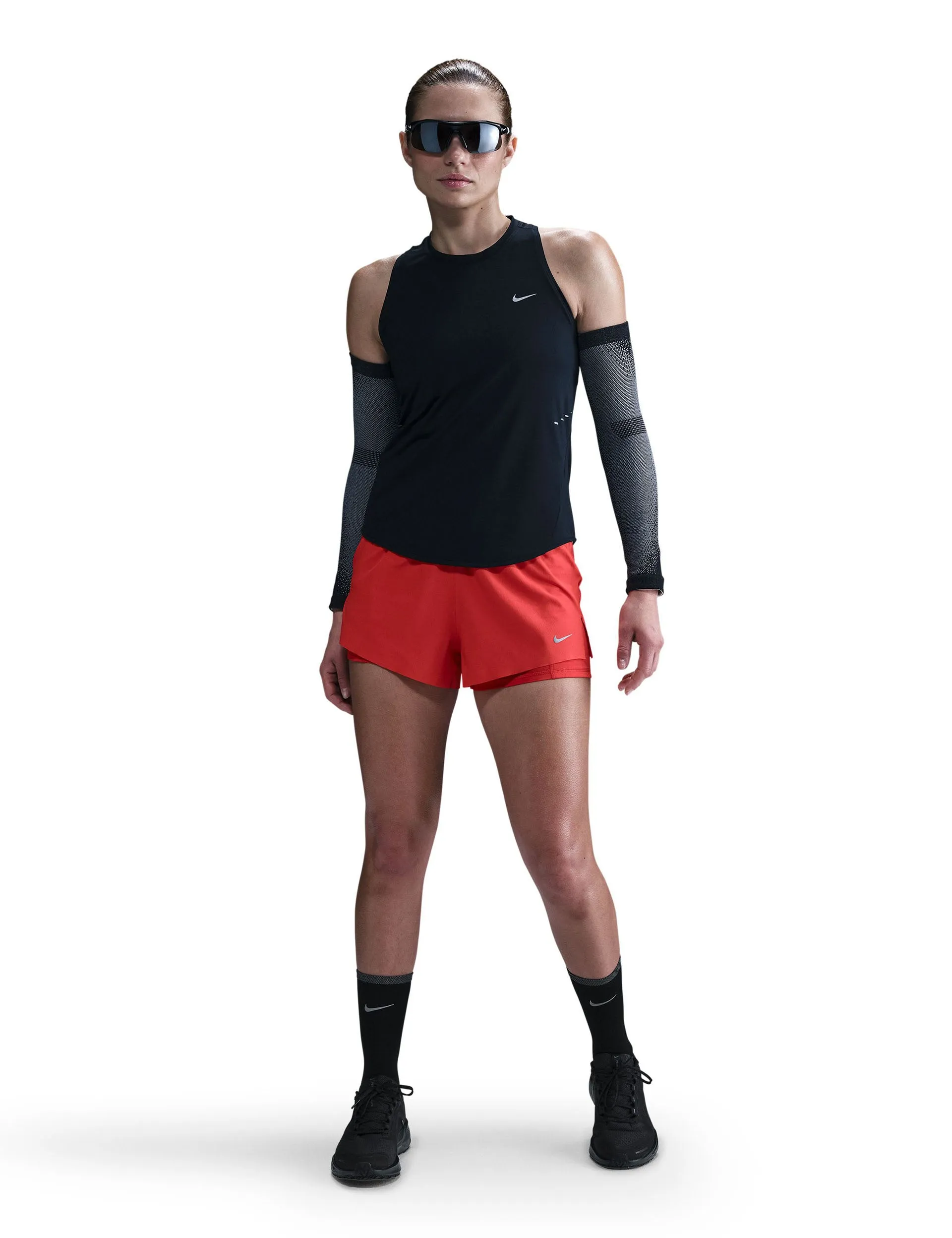 Swift Dri-FIT Running Tank Top - Black/Reflective Silver