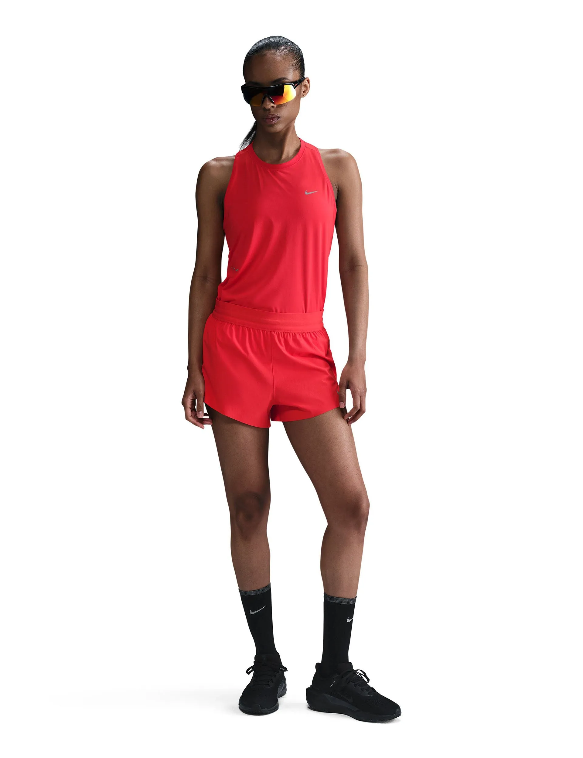 Swift Dri-FIT Running Tank Top - Light Crimson/Reflective Silver