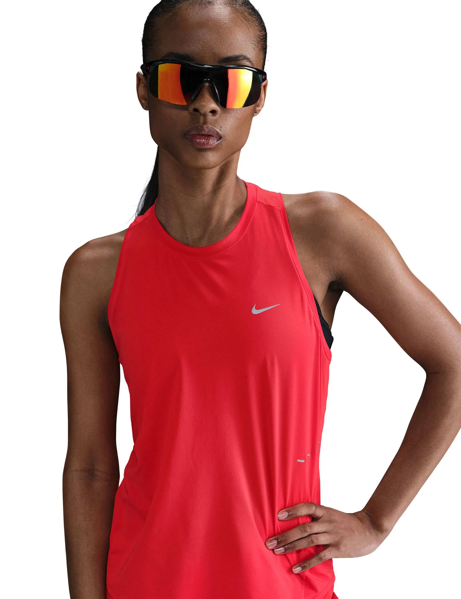 Swift Dri-FIT Running Tank Top - Light Crimson/Reflective Silver