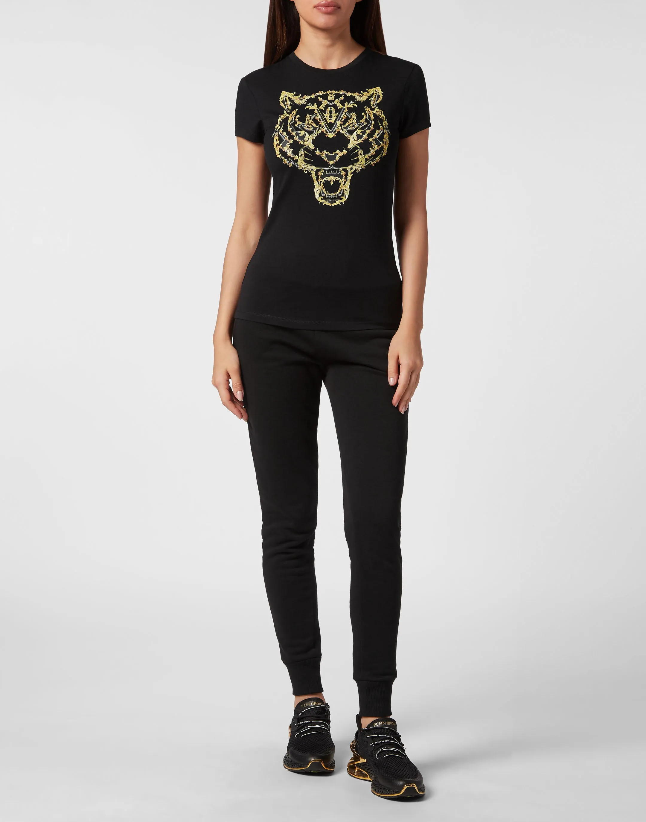 T-shirt Round Neck Sexy Pure Fit Tiger
