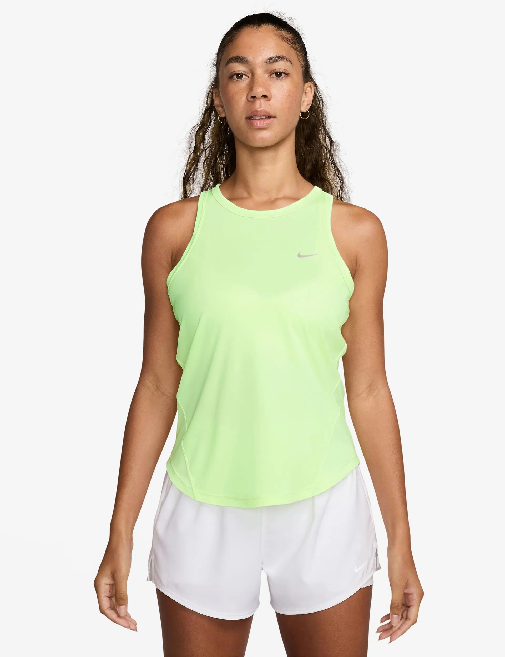 Tempo Dri-FIT Running Tank Top - Barely Volt/Reflective Silver