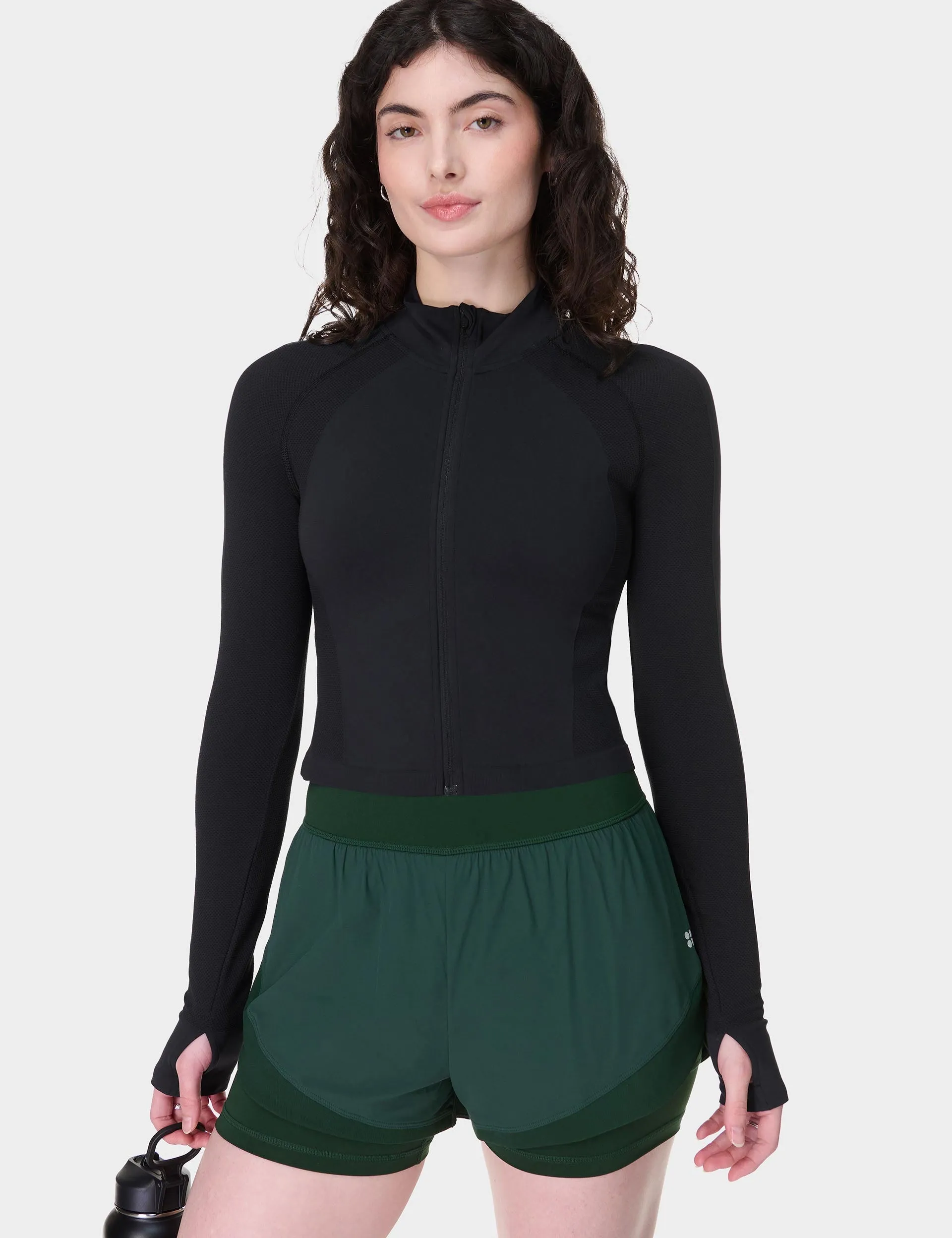 Tempo Run Shorts - Cedar Green