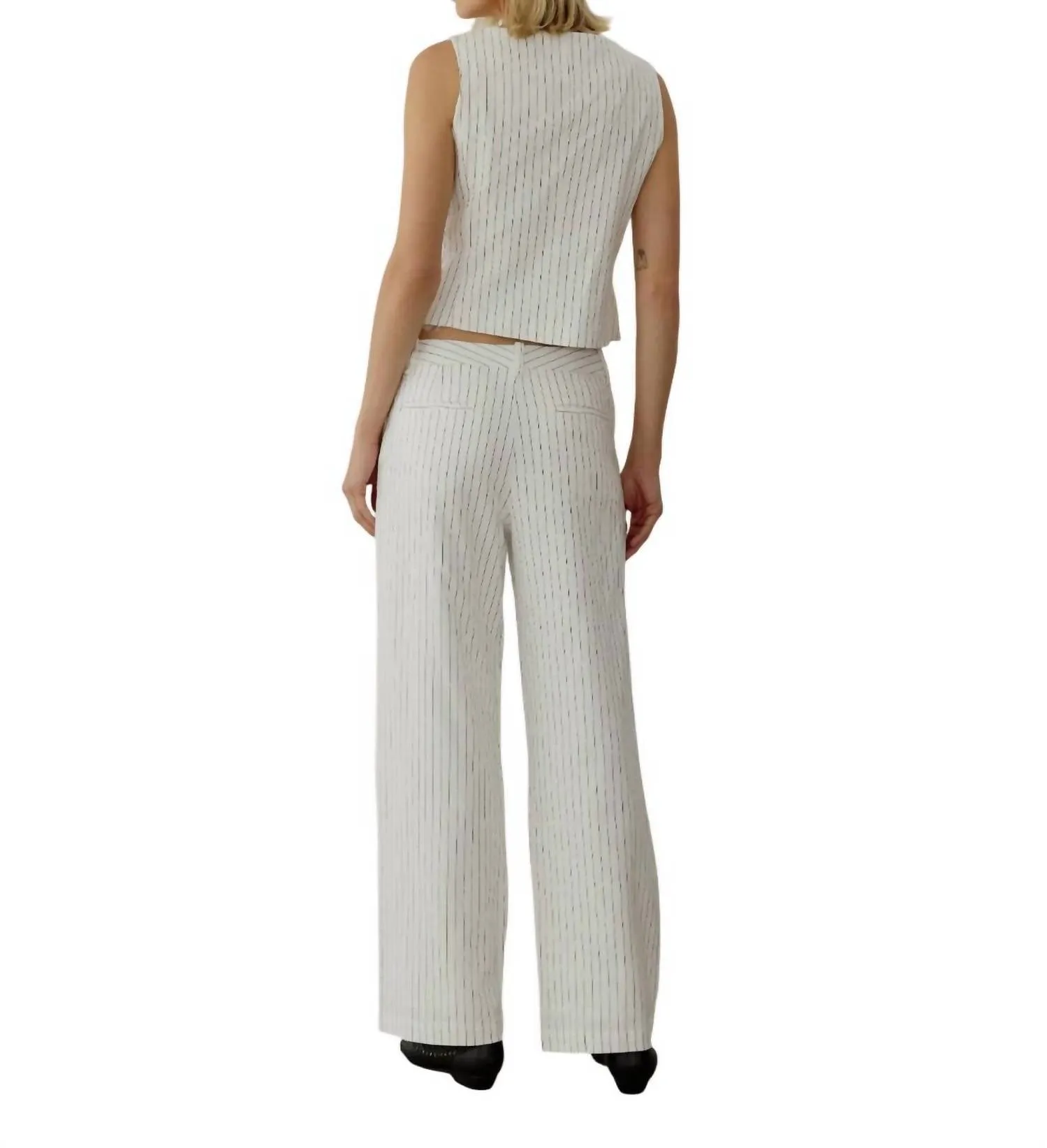 The Frances Vest In White