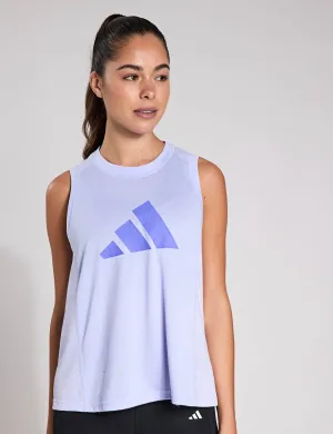Train Essentials Big Performance Logo Training Tank Top - Violet Tone/Semi Cobalt Blue