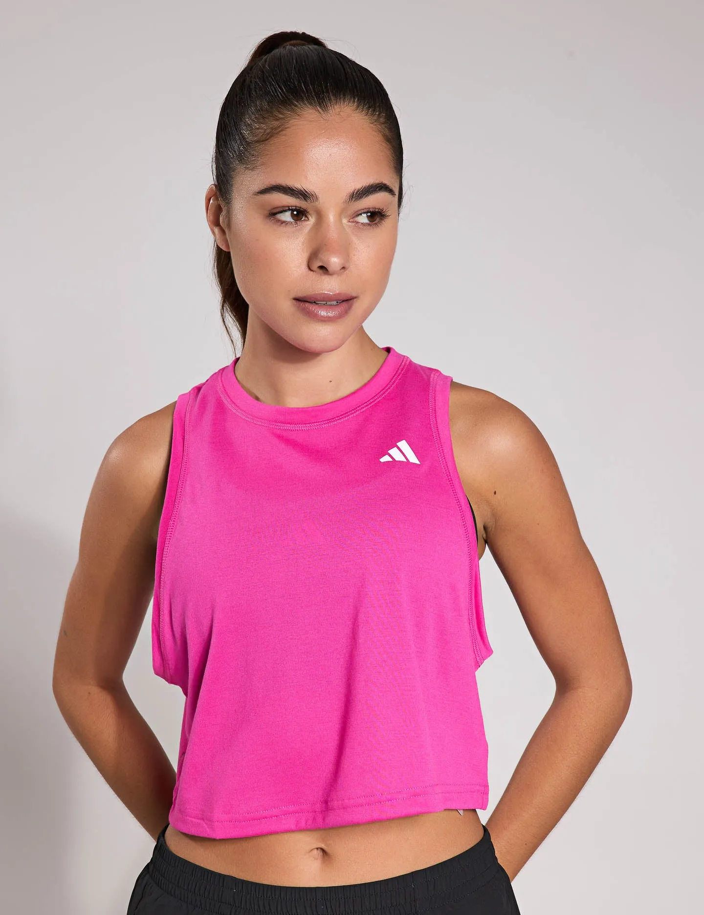 Train Essentials Boxy Workout Tank Top - Semi Lucid Fuchsia