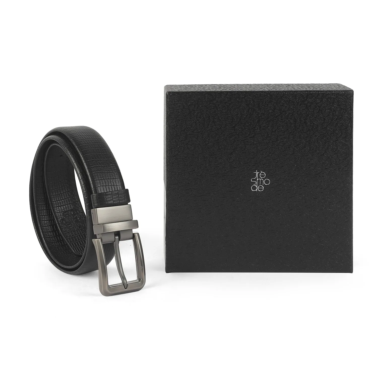 Tresmode Ver Black Men's Leather Belt