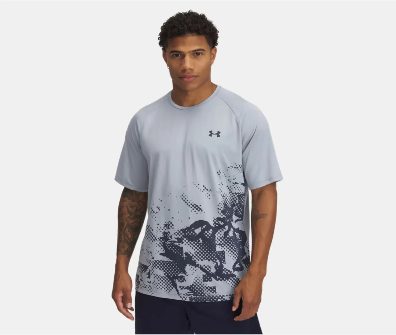 Under Armour Tech Fade T Shirt -  Harbour Blue